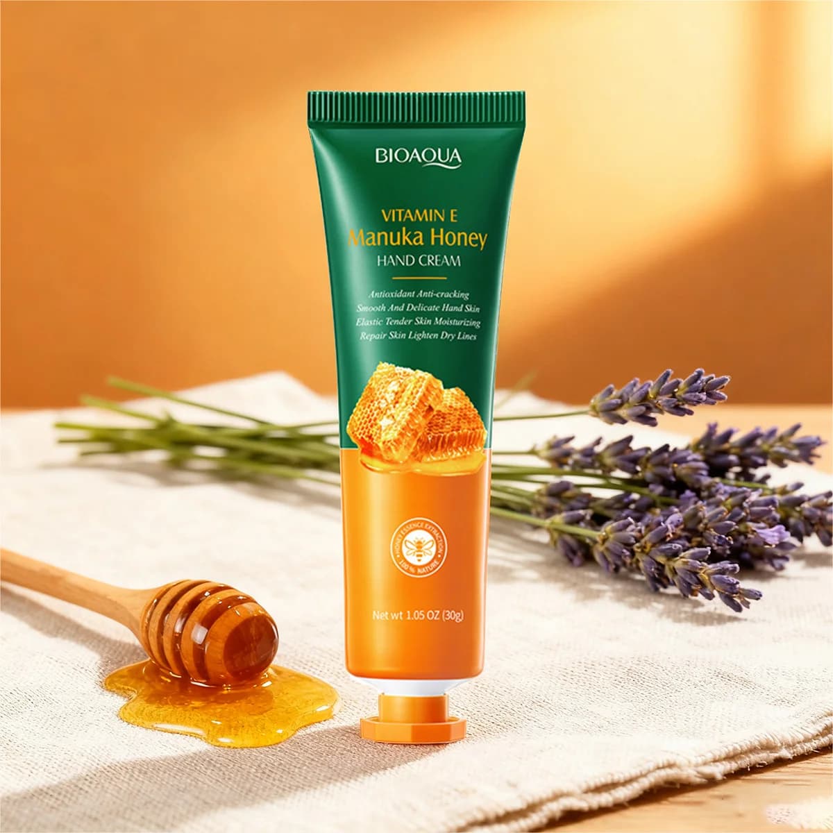 Vitamin E honey hand cream tube — image 3
