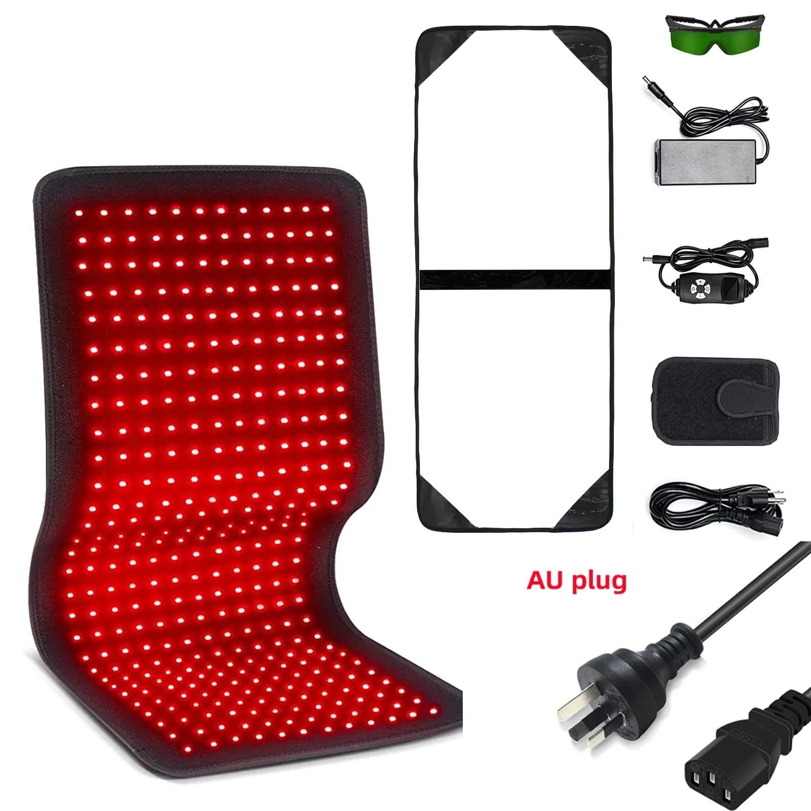 Red and infrared therapy belt wearable heating pad — image 7