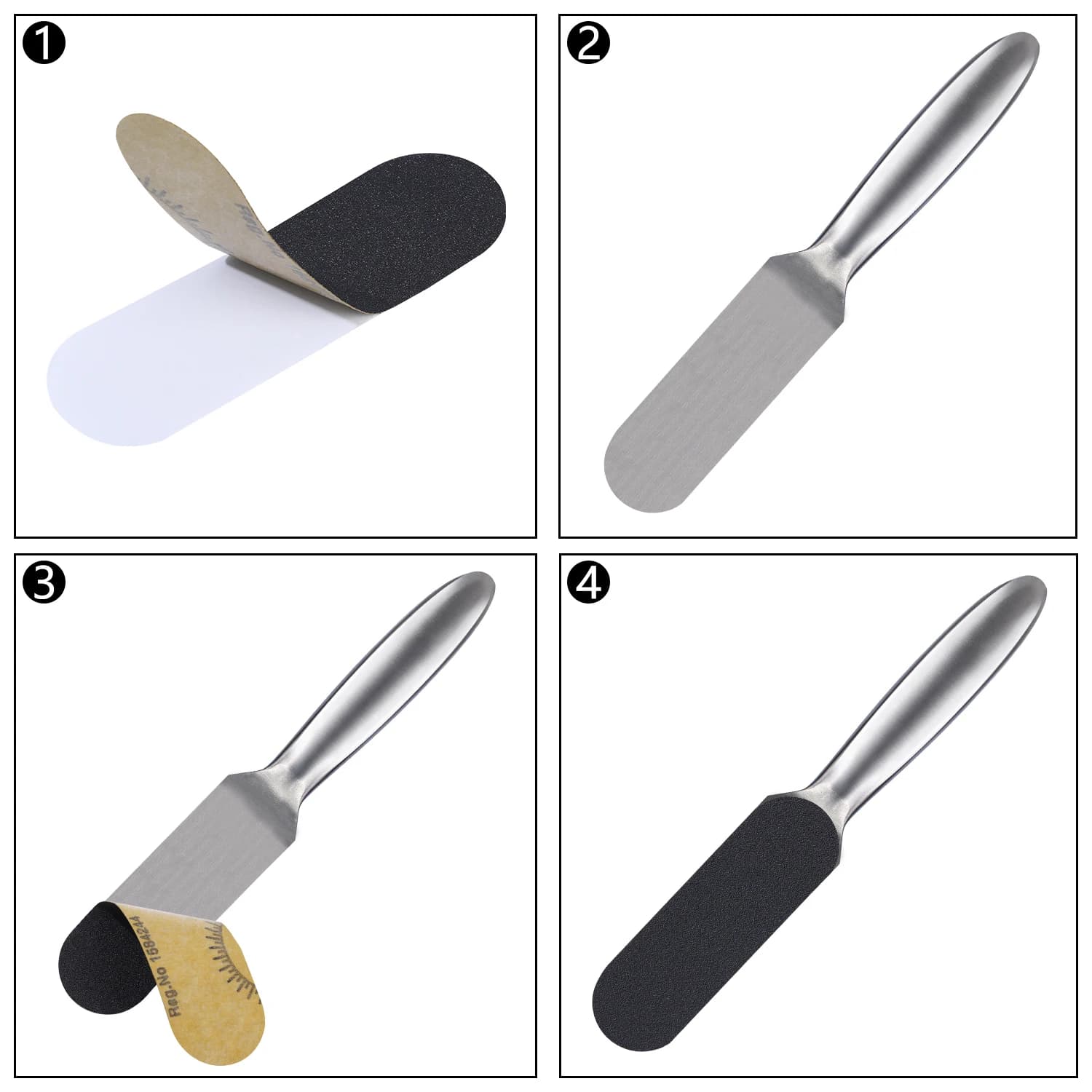 Stainless steel foot rasp with 20 interchangeable files — image 6