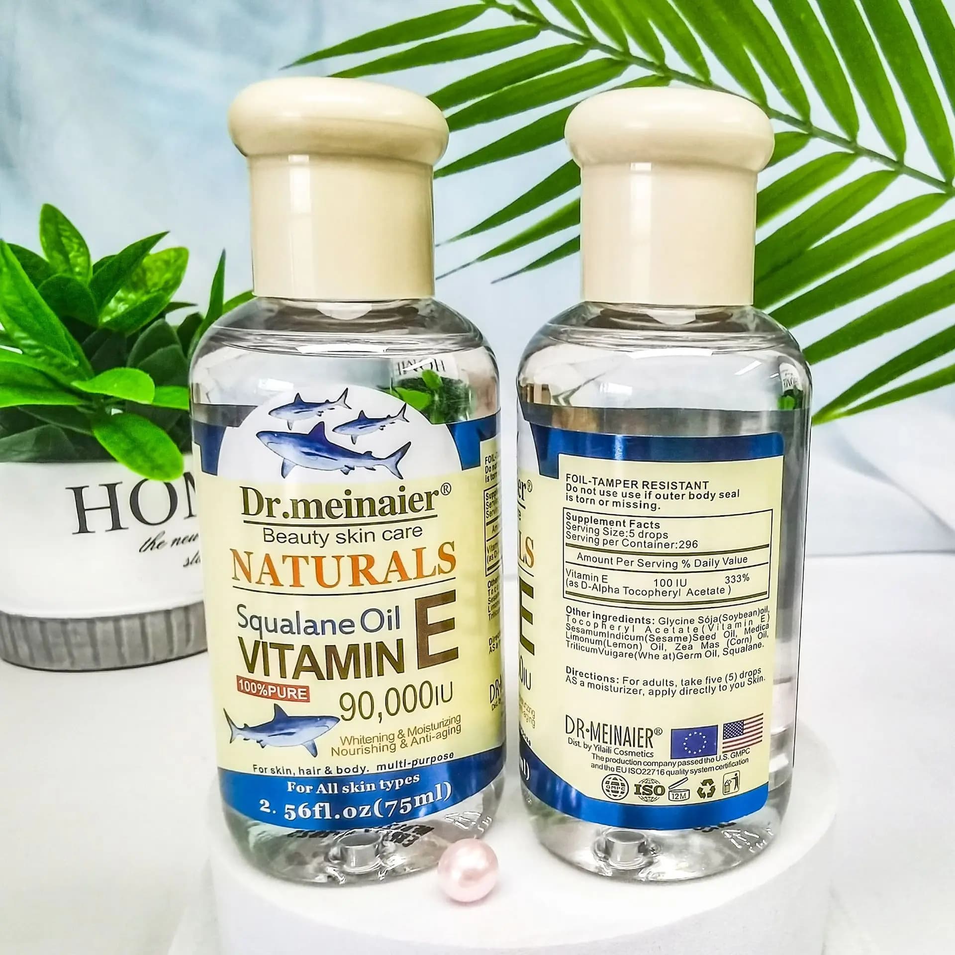 Vitamin E face essence oil bottle — image 1