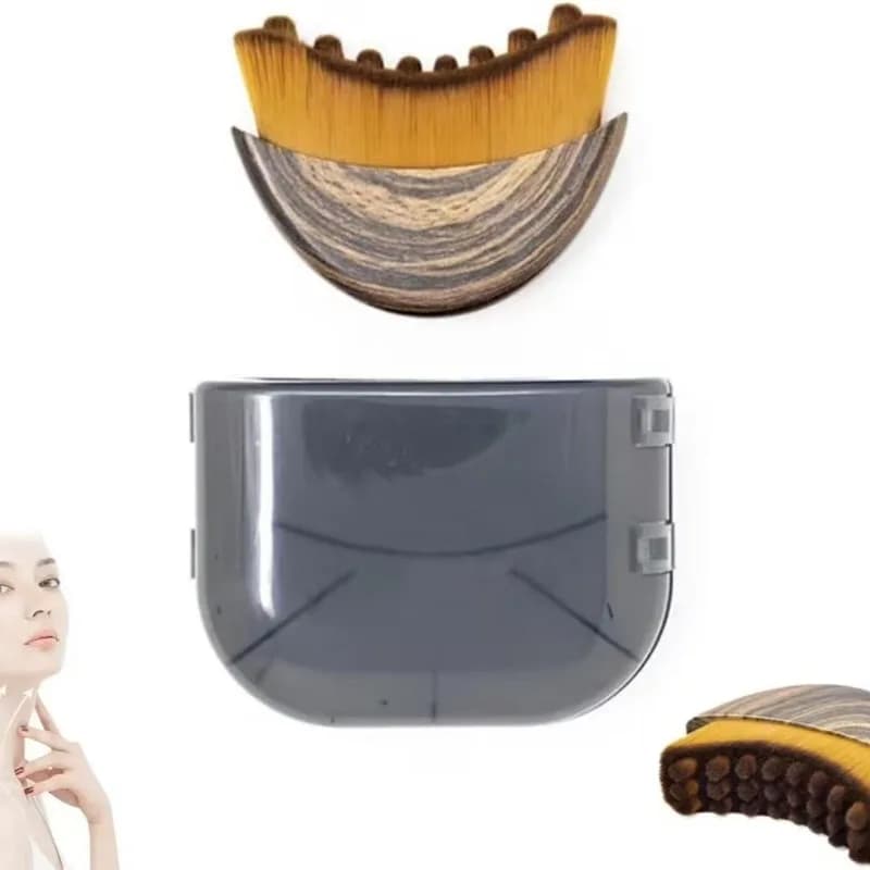soft facial sculpting brush for eye and neck lymphatic drainage — image 7