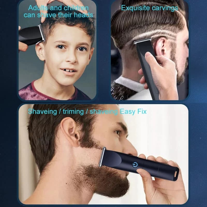 USB rechargeable electric hair clipper with adjustable cutter head — image 6