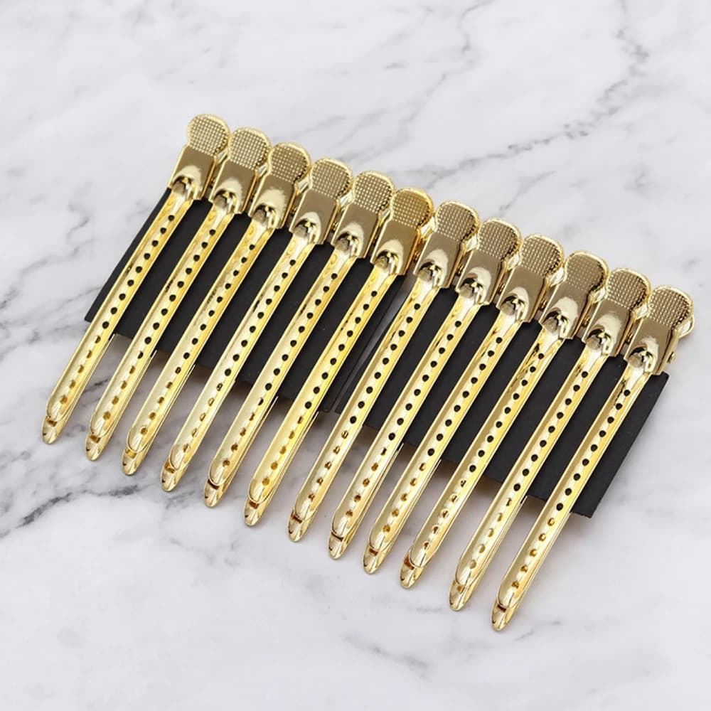 stainless steel hair sectioning clips — image 1