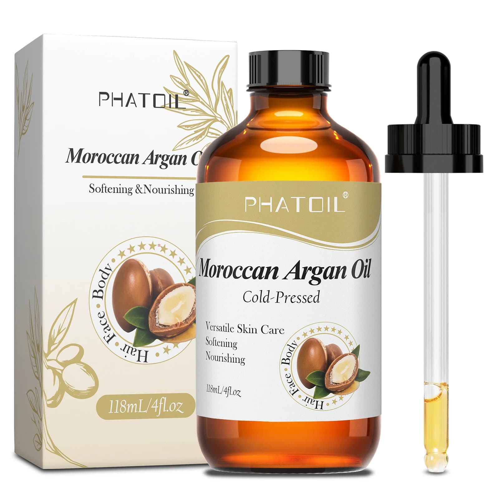 Organic face oil bottle with castor, jojoba, argan and rosehip blend — image 7