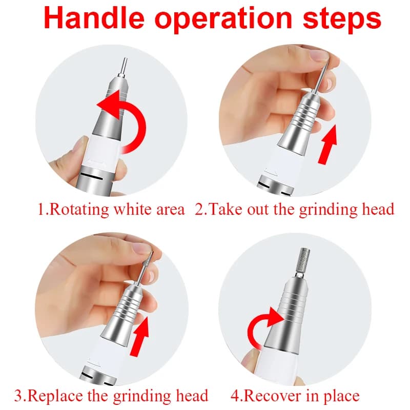 electric nail drill pen handpiece — image 6