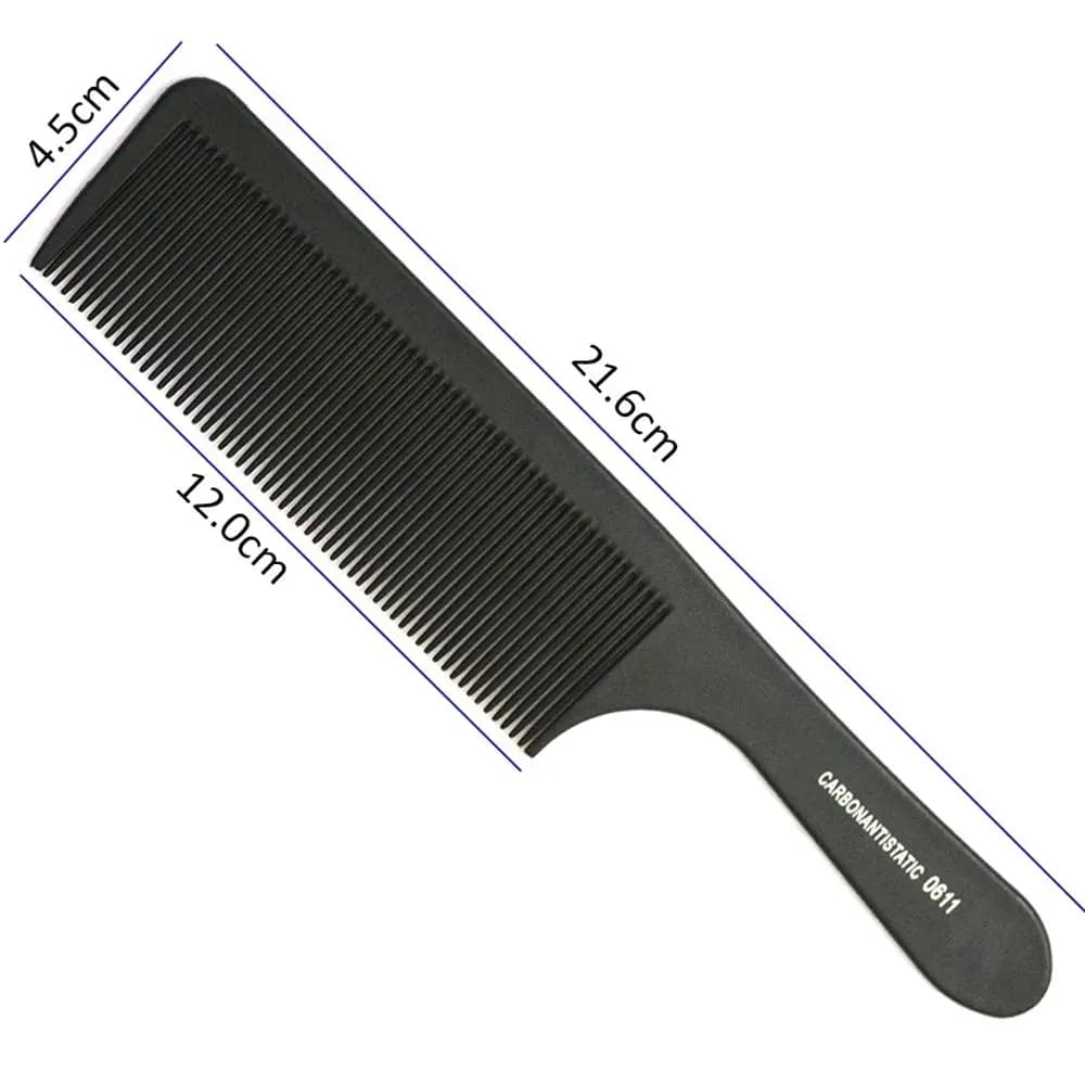 black heat‑resistant flattop hair cutting comb — image 5