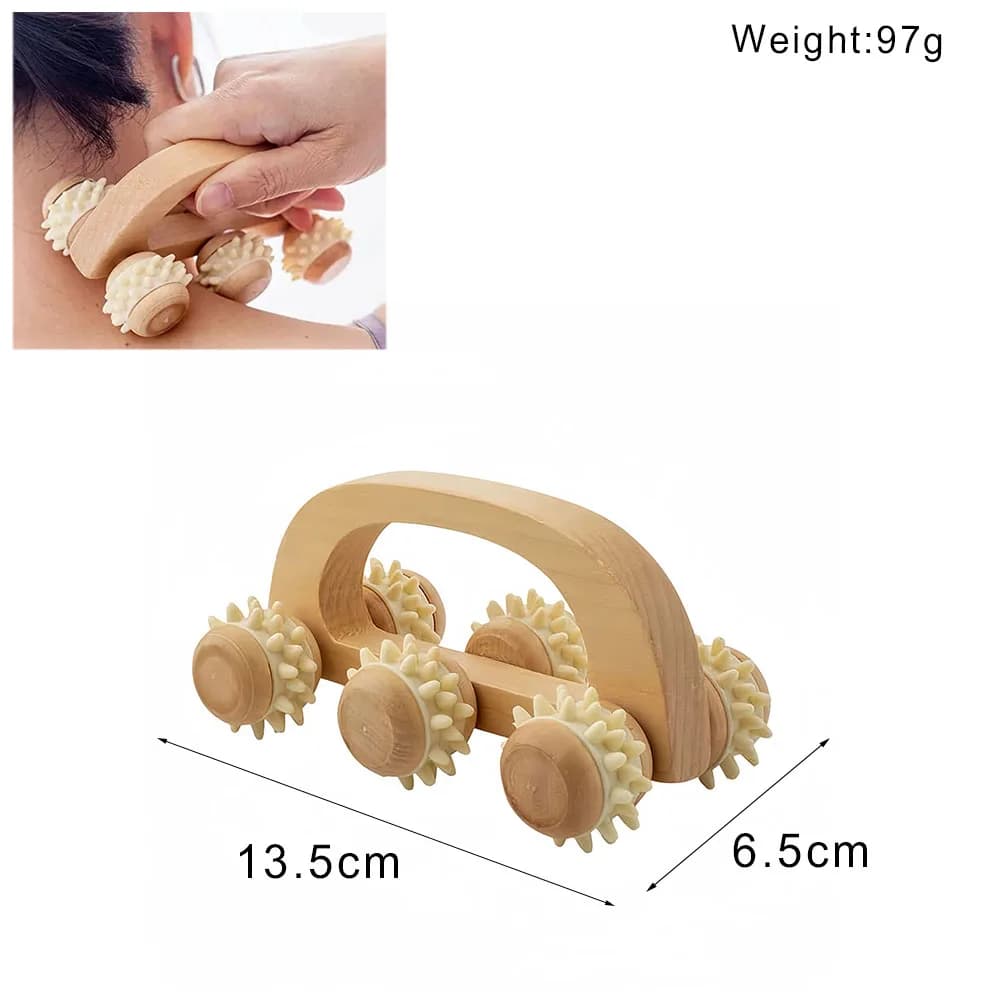 Wooden lymphatic drainage massage tool — image 8