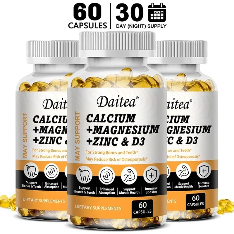 Calcium magnesium zinc capsules with vitamin D3 — image 7