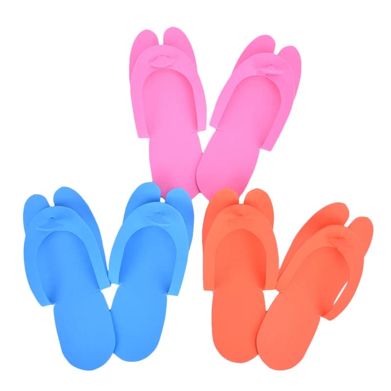 Disposable foam pedicure slippers — image 4