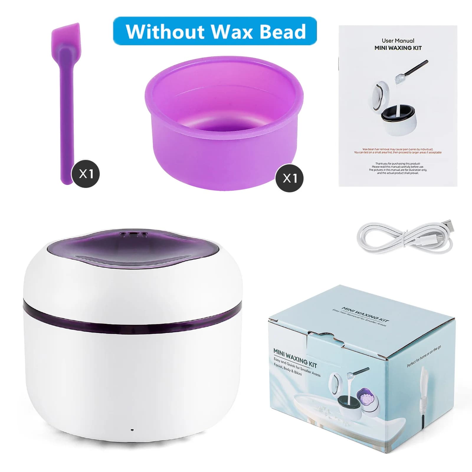 compact wax heater with silicone bowl — image 8
