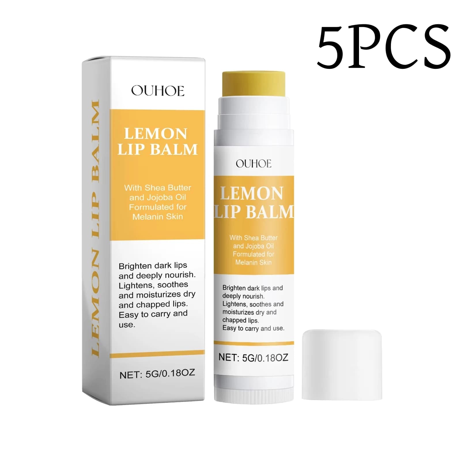 Lemon ginger turmeric lip balm tube — image 8