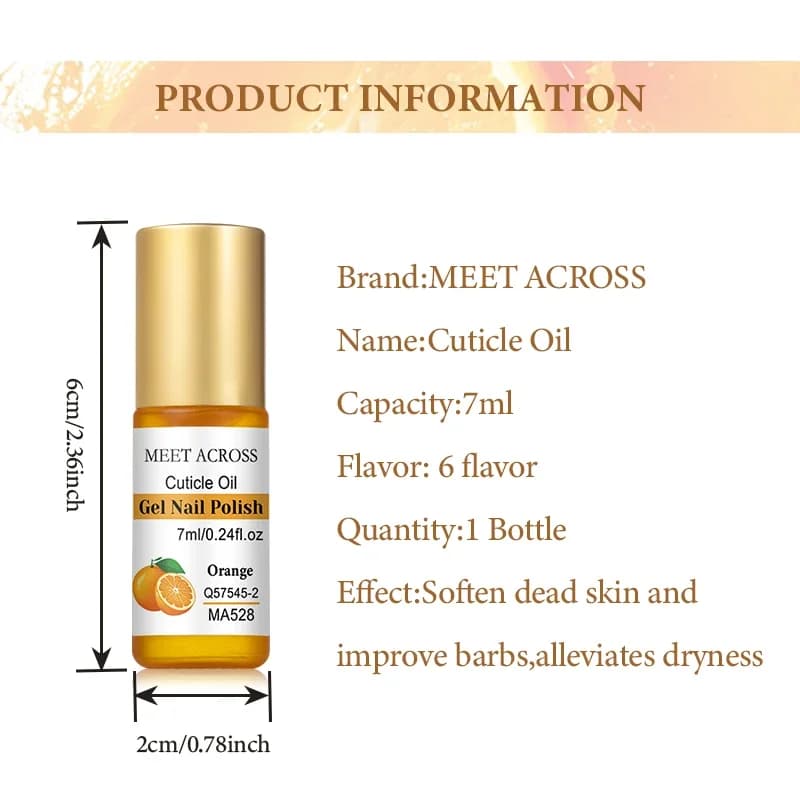 7 ml bottle of nail nutrition oil with six scent options — image 6