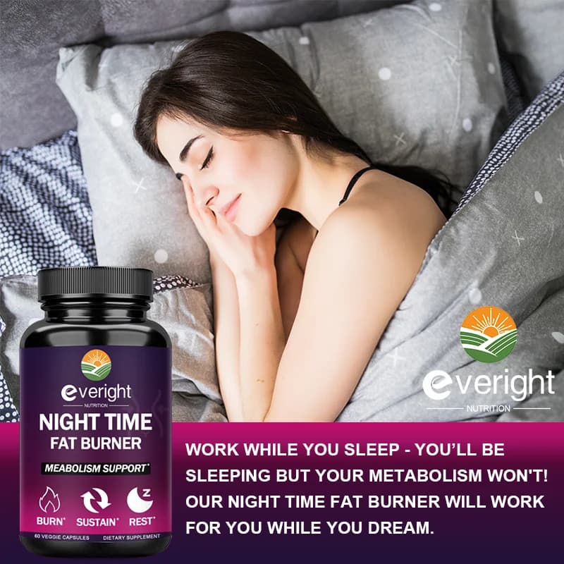 nighttime fat burner supplement bottle — image 4