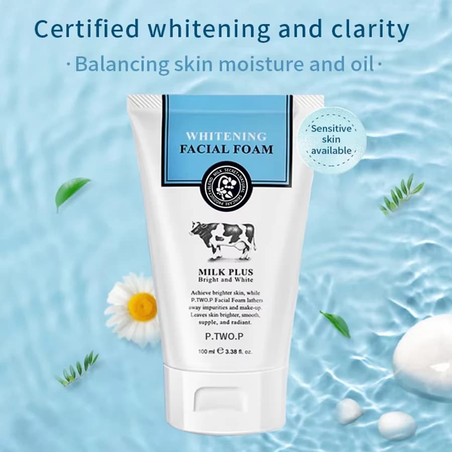 whitening facial cleanser foam — image 2