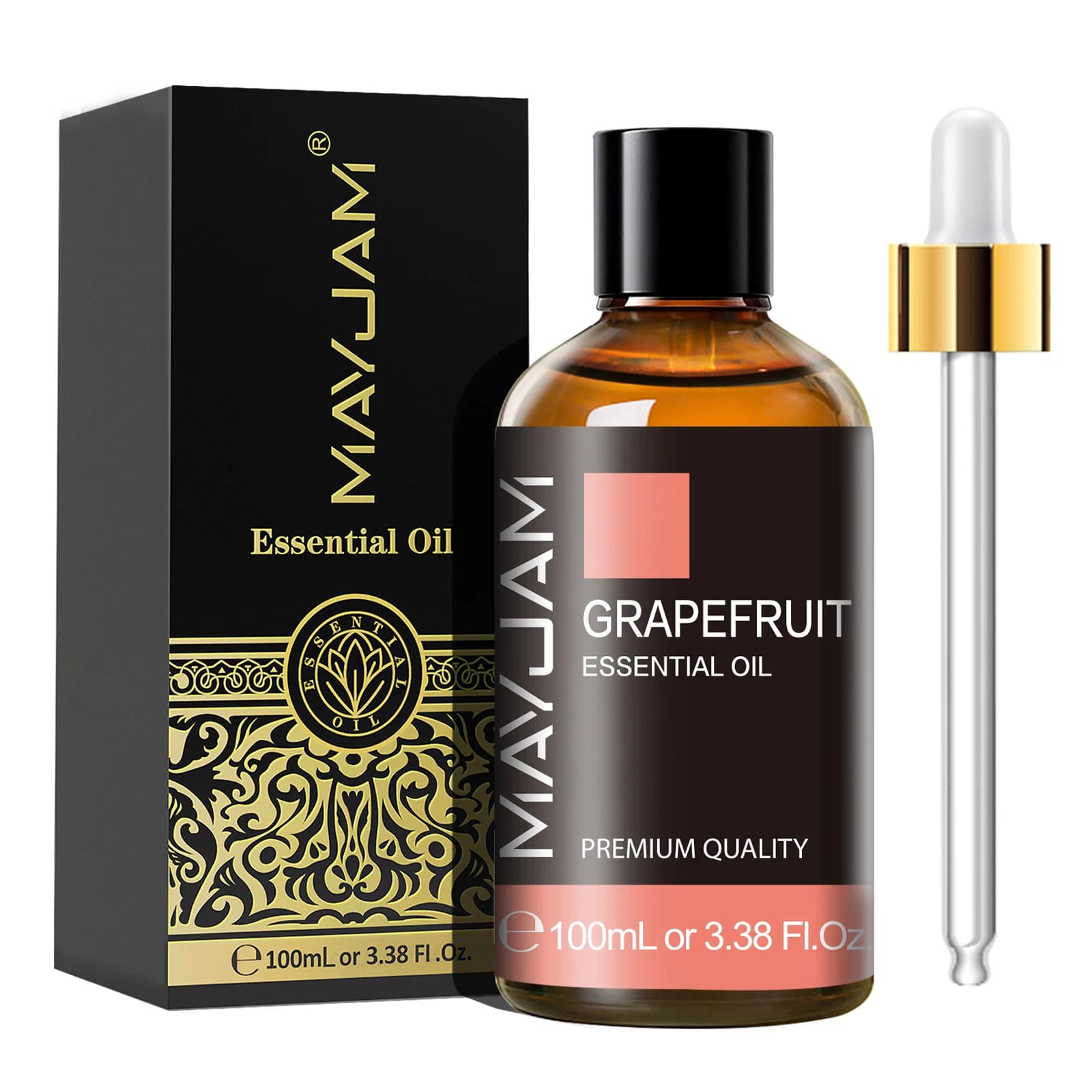 bottles of peppermint jasmine sweet orange essential oil — image 5