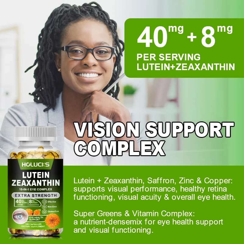 bottle of lutein and zeaxanthin eye supplement — image 3