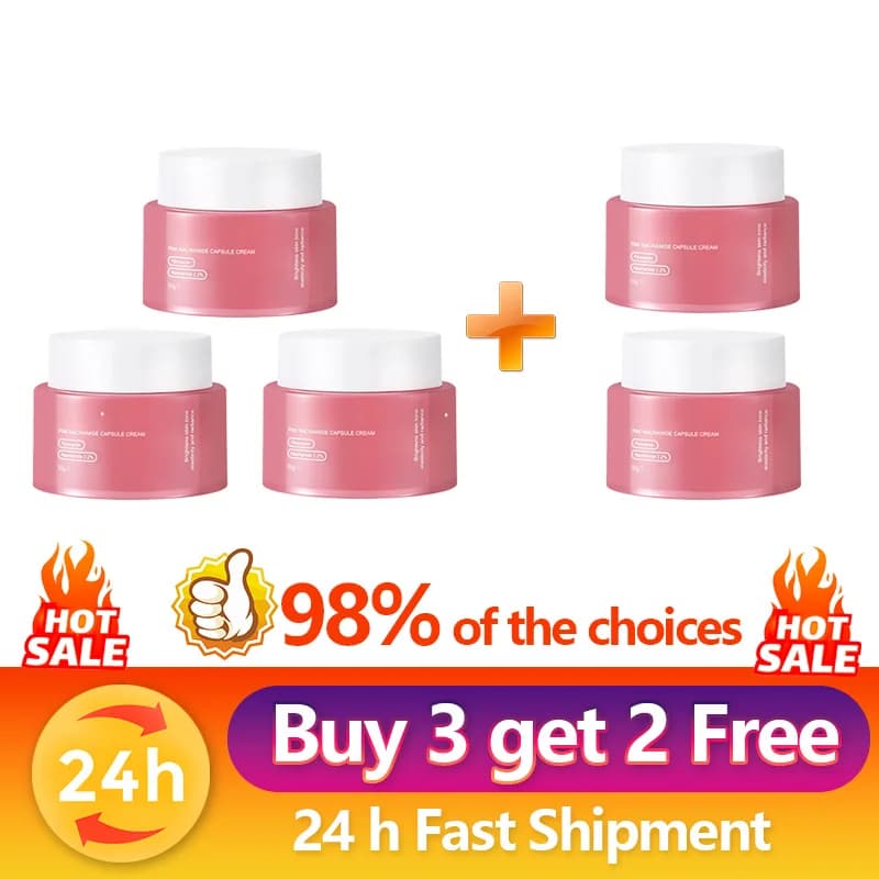 Pink collagen and PDRN cream with niacinamide in a jar — image 8
