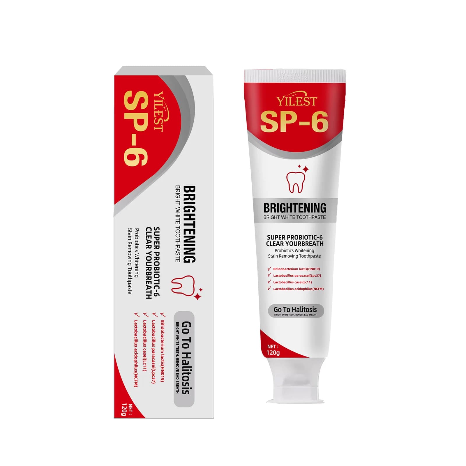 Probiotic whitening toothpaste tube — image 8