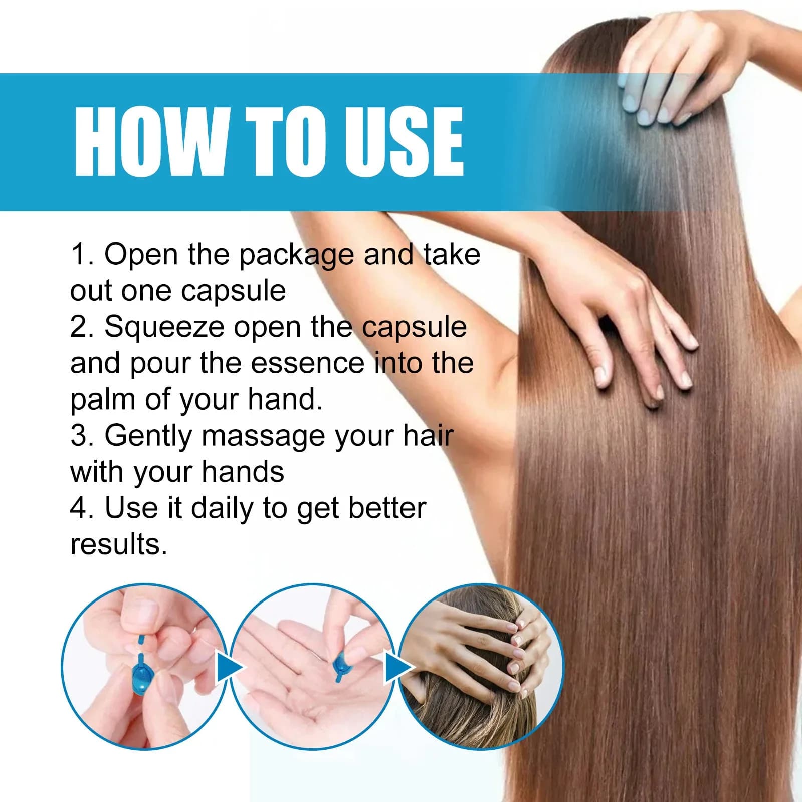 hair vitamin capsules with keratin oil — image 6