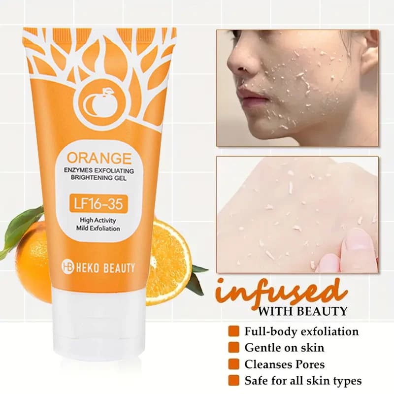 orange exfoliating gel tube — image 4
