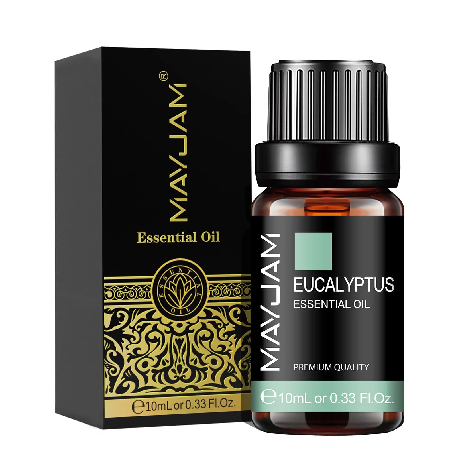 bottles of citronella jasmine eucalyptus sweet orange essential oil blend — image 3