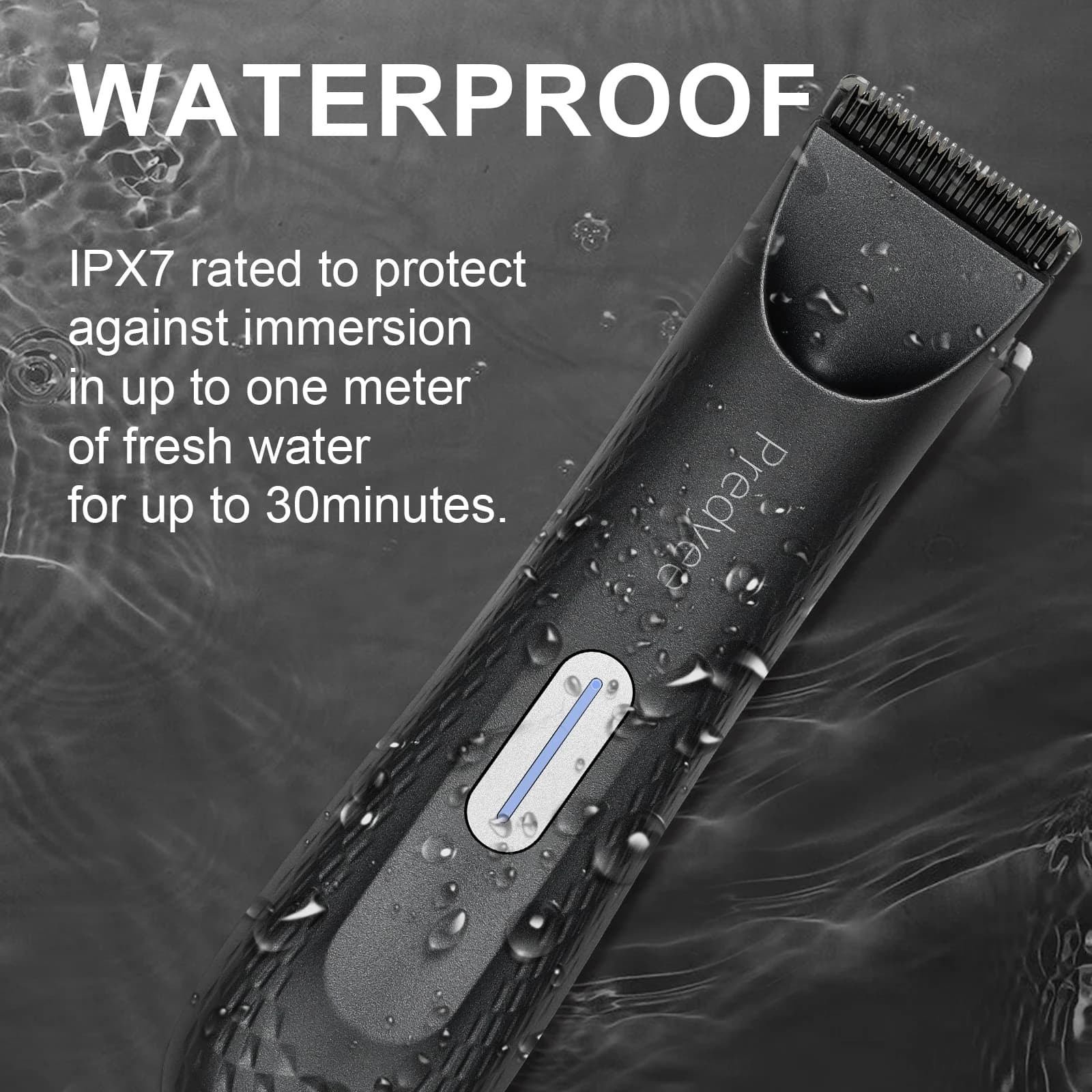waterproof electric body groomer with ceramic blade — image 2