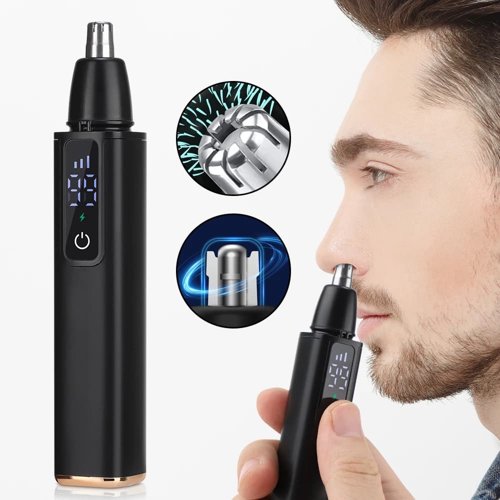 Rechargeable electric nose hair trimmer — image 1
