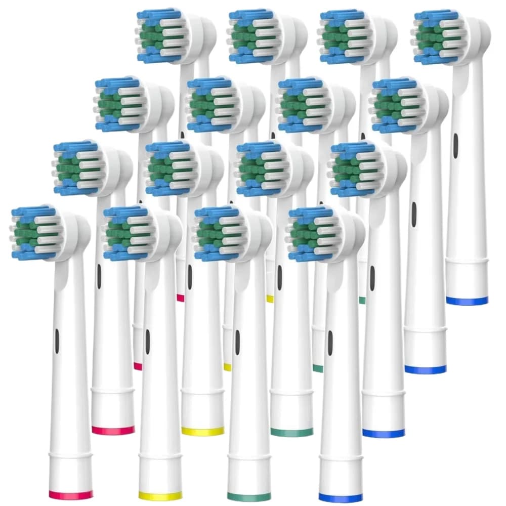 black and white replacement brush heads for Oral‑B electric toothbrush — image 8