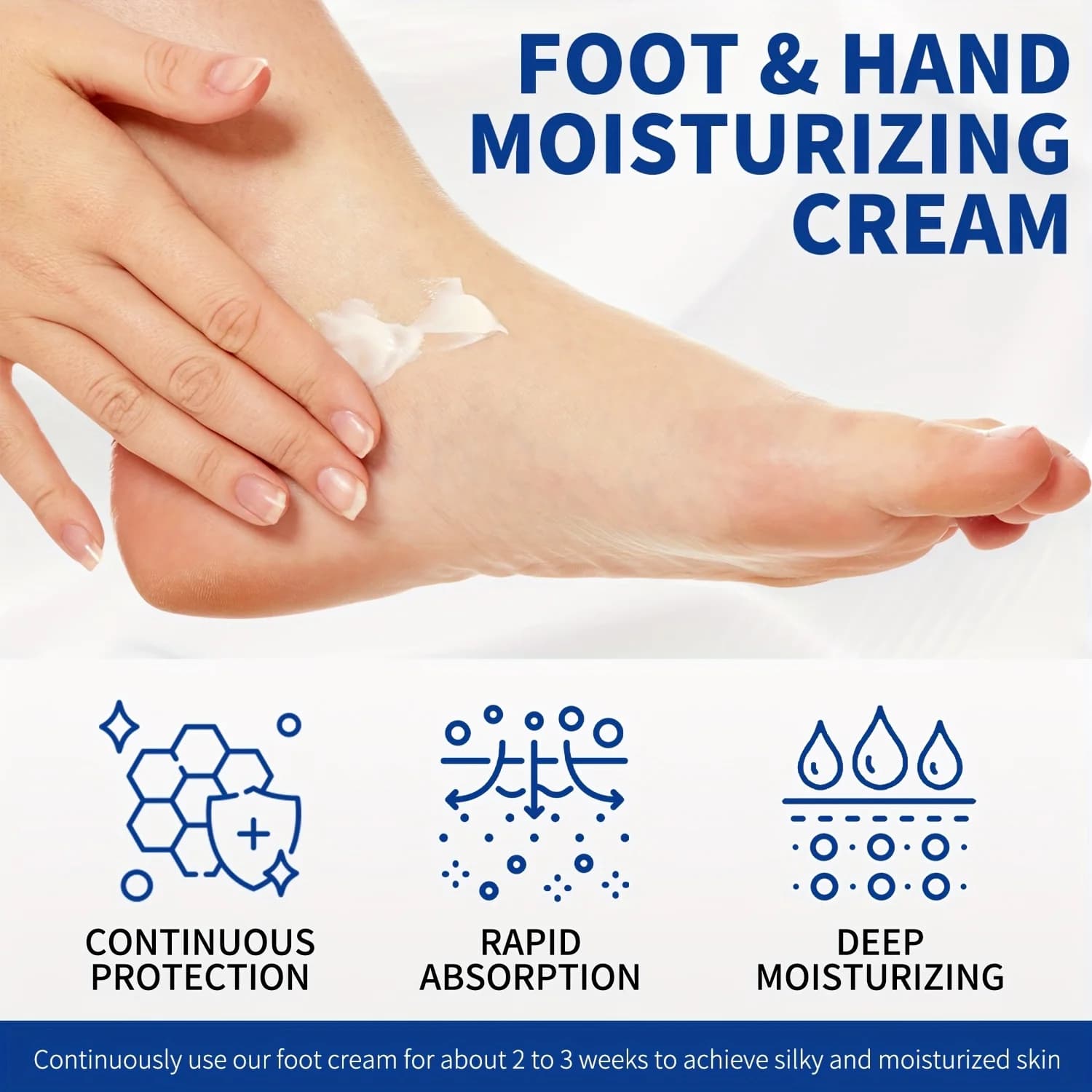 Urea 60% hand and foot cream tube with tea tree oil — image 3