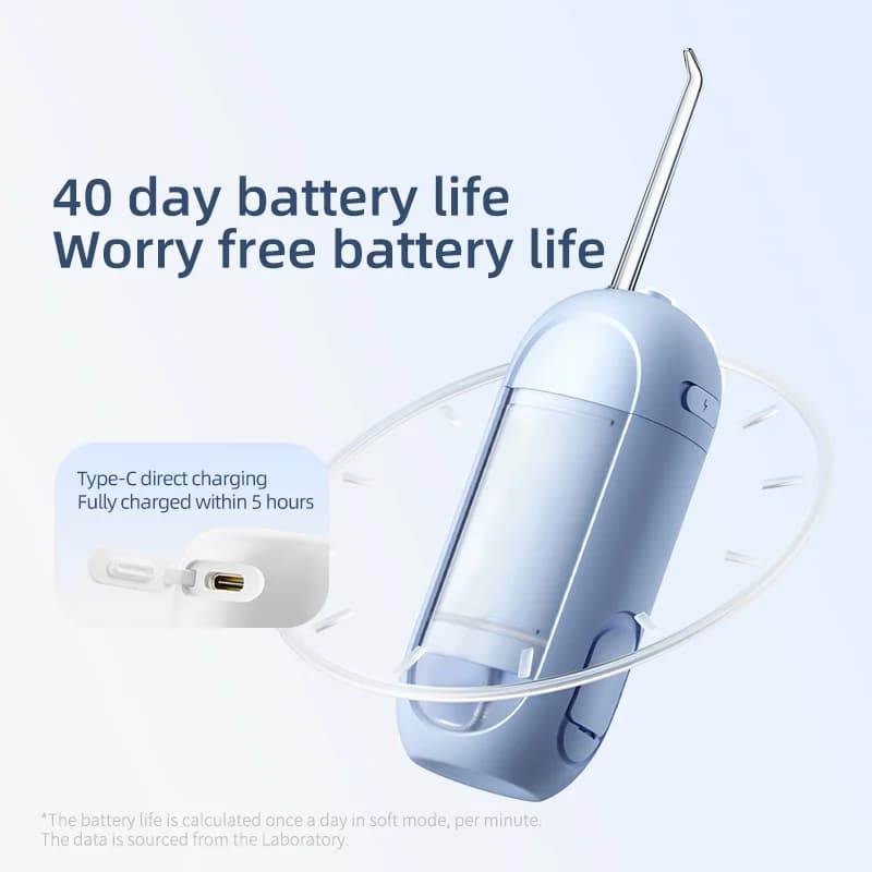 portable electric water floss toothbrush — image 7