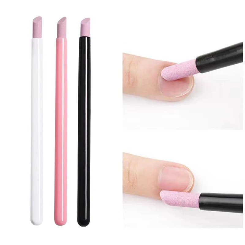Quartz nail grinding pen with cuticle scissors set — image 3