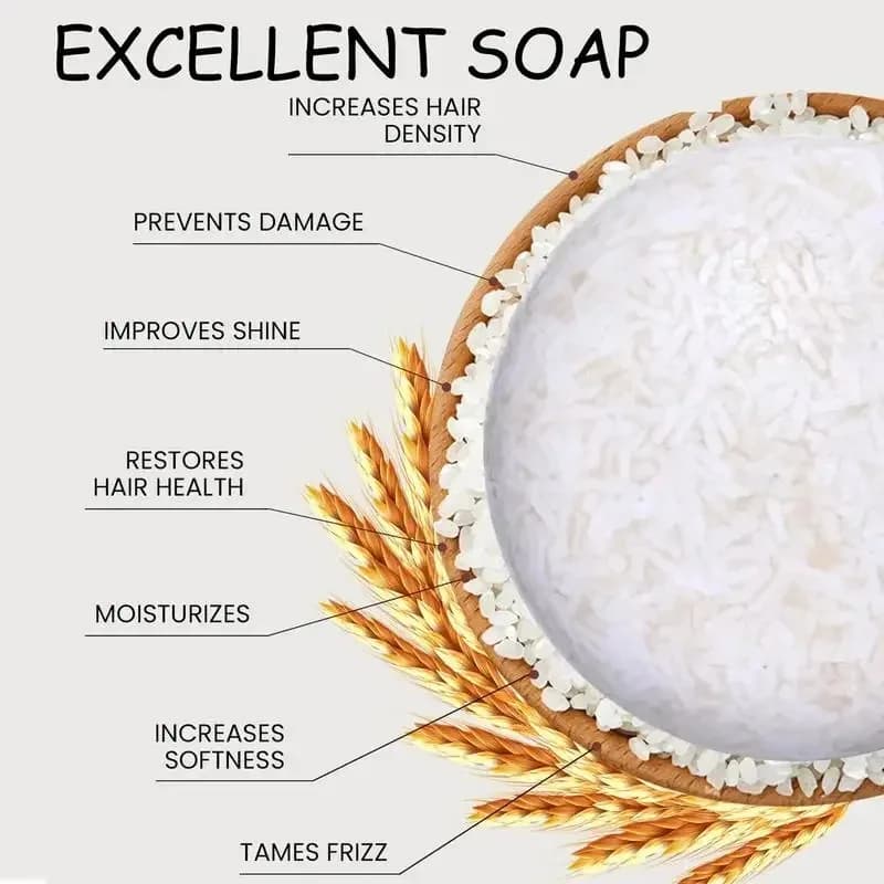organic rice shampoo bar — image 3