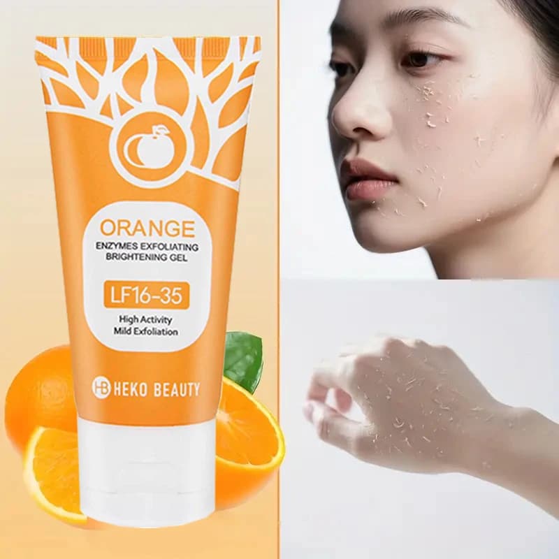 orange exfoliating gel tube — image 1