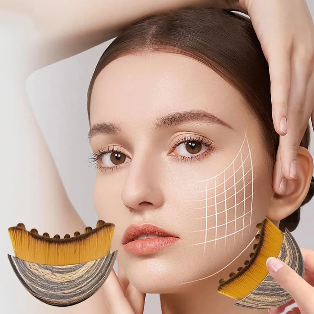 Lymphatic contour dry brush for face and body — image 3