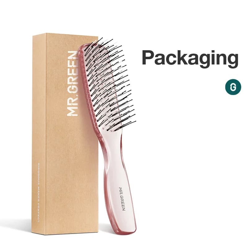 scalp massage hair brush with fine detangling teeth — image 6
