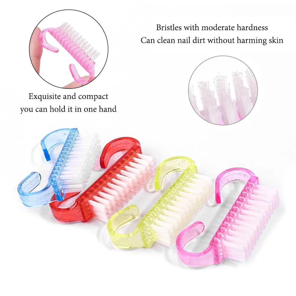 mixed color plastic nail art brush set — image 4