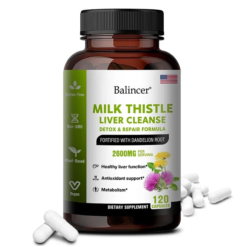 milk thistle and dandelion root liver support capsules — image 8