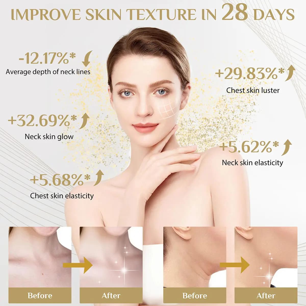 silicone LED facial and neck mask with red and near‑infrared lights — image 5