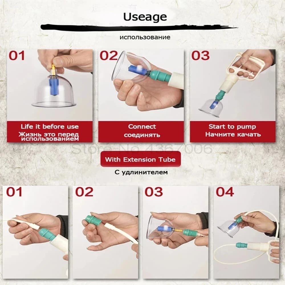 plastic vacuum cupping set with 32 suction cups — image 4