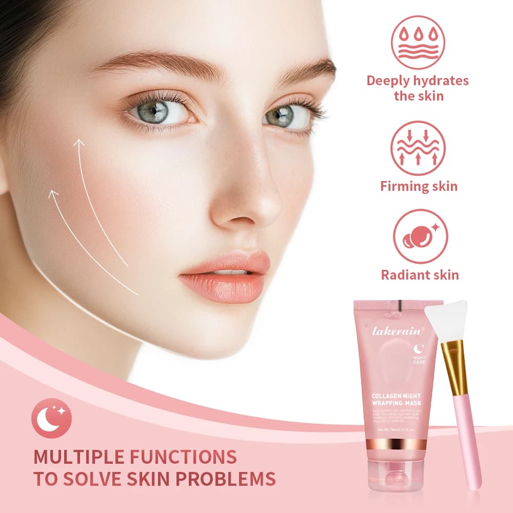 collagen wrapping mask with brush — image 3
