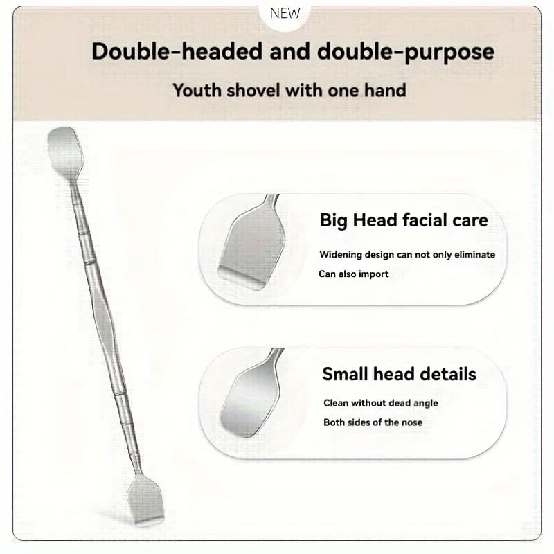 double-ended blackhead remover facial tool — image 3