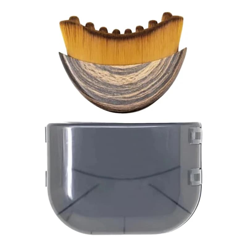 soft bristle contoured facial brush for lymphatic massage — image 6
