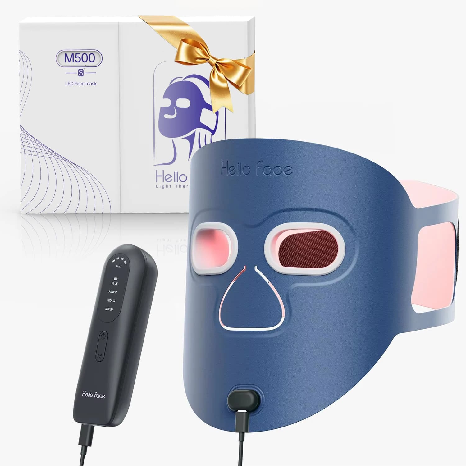 Hello Face Wireless Near-Infrared and Red Light Therapy Mask