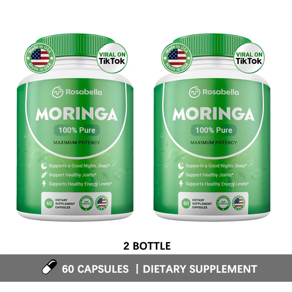 bottles of pure nutrient moringa capsules — image 8