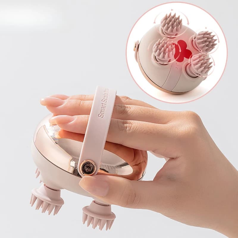 Rechargeable Waterproof Handheld Scalp Massager