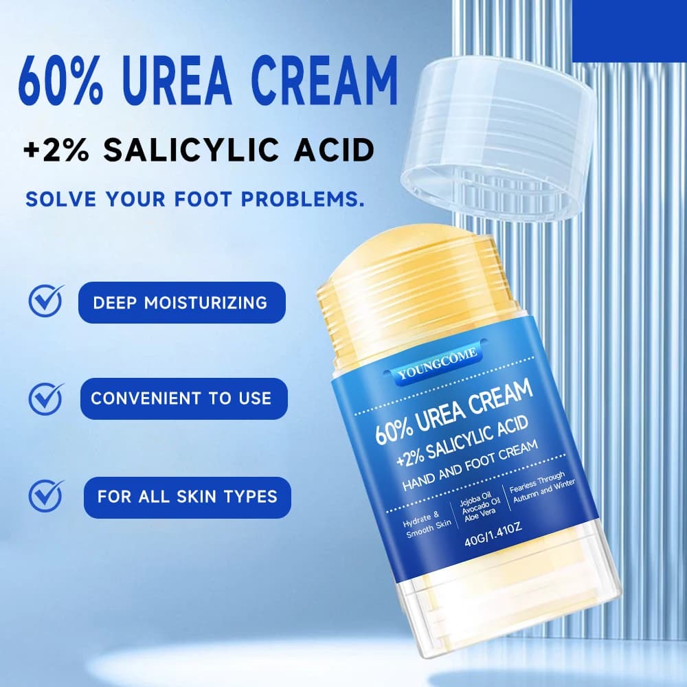 Urea and salicylic acid foot and hand cream tube — image 4