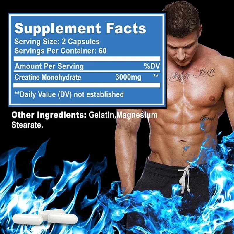 creatine monohydrate powder container — image 3
