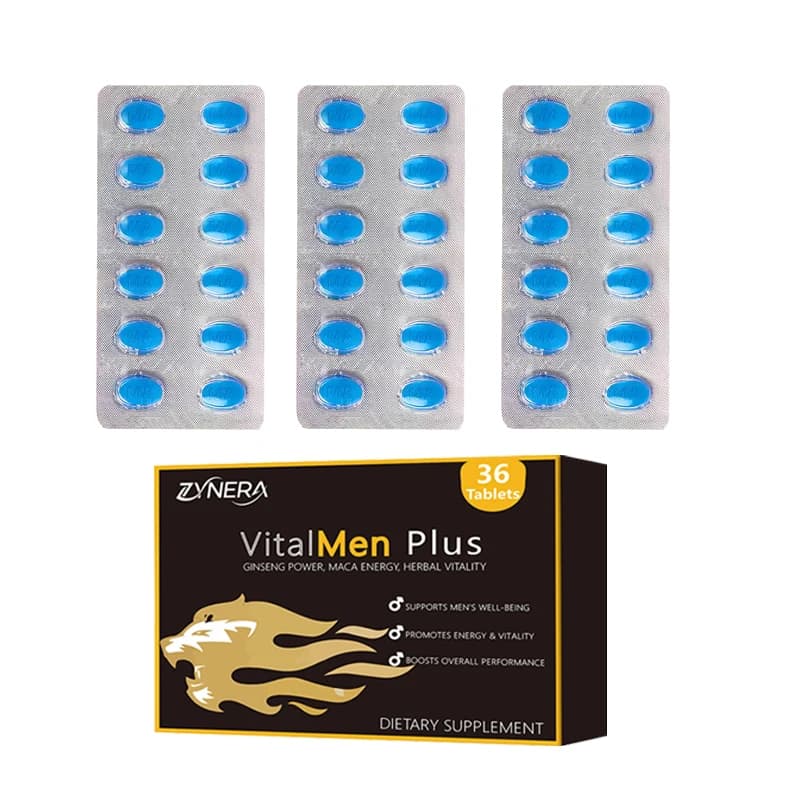 bottle of male energy support supplement tablets — image 5