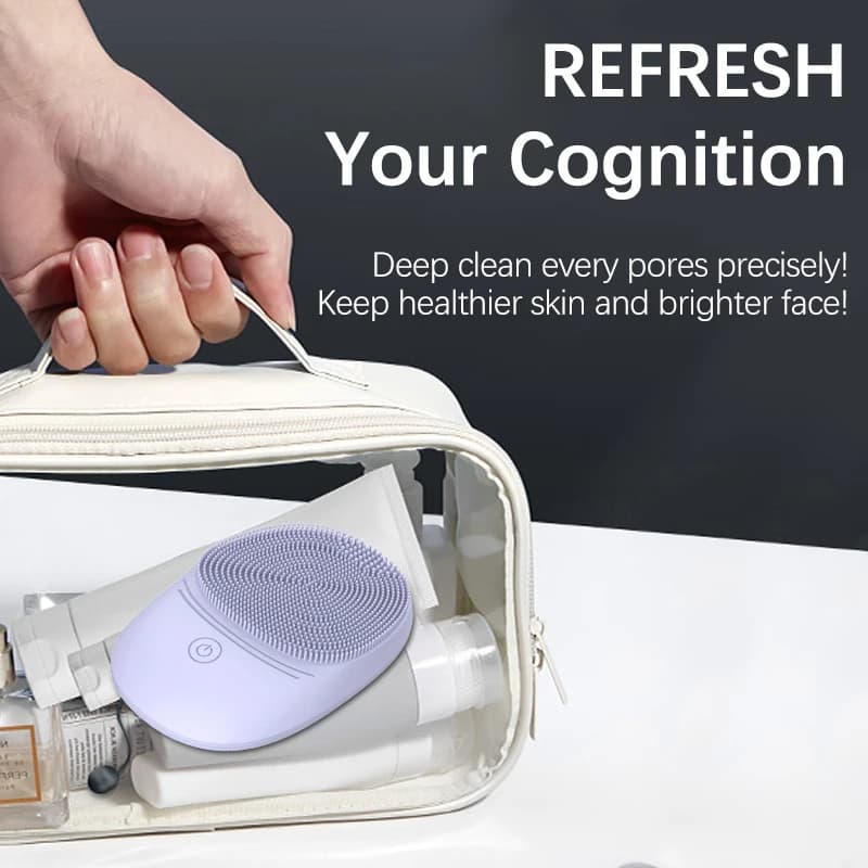 silicone sonic facial cleansing brush — image 5