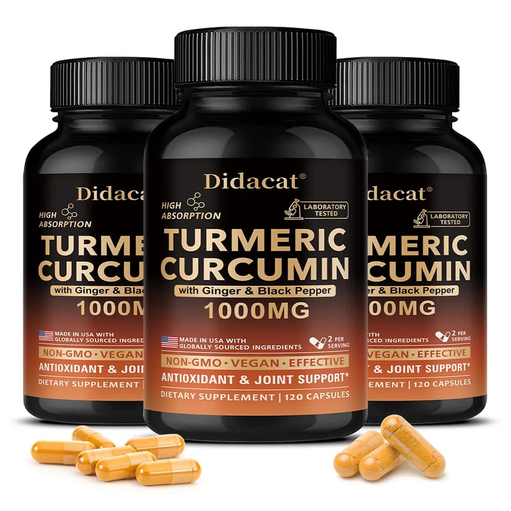 Turmeric curcumin capsules with ginger and black pepper — image 8